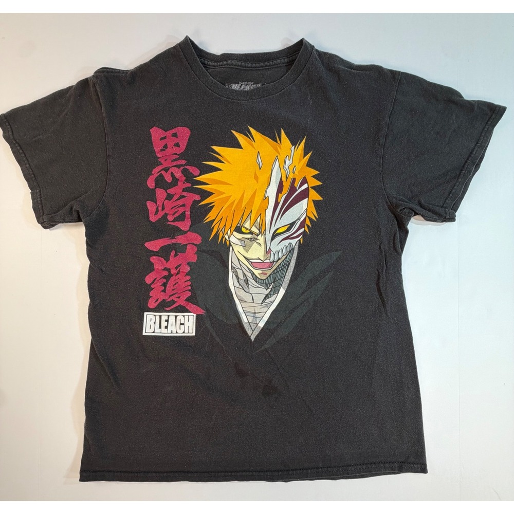 Bleach Ichigo Kurosaki Hollow Mask Graphic T-Shirt Ripple Junction Black Medium